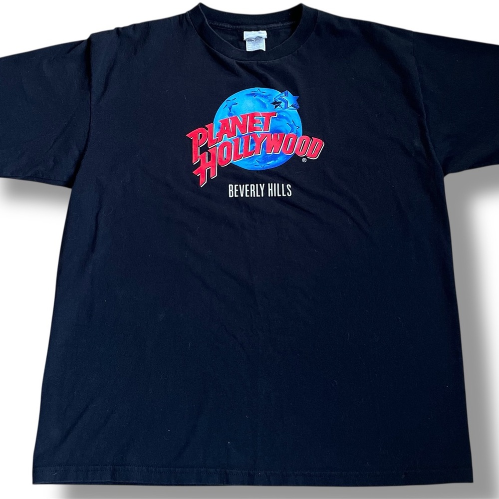 Vtg 1991 Planet Hollywood Beverly Hills T-Shirt Size‎ Size XL Single Stitch USA